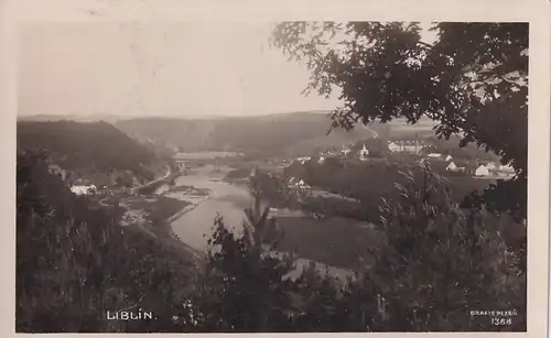 1746 - Tschechoslowakei - Czechoslovakia , Czech , Liblin , Panorama - gelaufen 1929