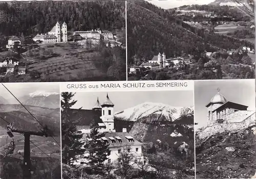 1750 - Österreich - Maria Schutz am Semmering , Sessellift , Mehrbildkarte - gelaufen 1966