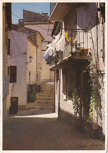 1752 - Frankreich - France , Haute Provence , Grèoux les Bains , Le vieux village - gelaufen 1987