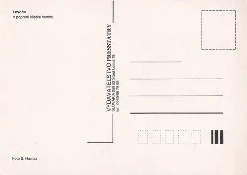 1756 - Slowakei - Slovakia , Levoca , V popredi klietka hamby - nicht gelaufen