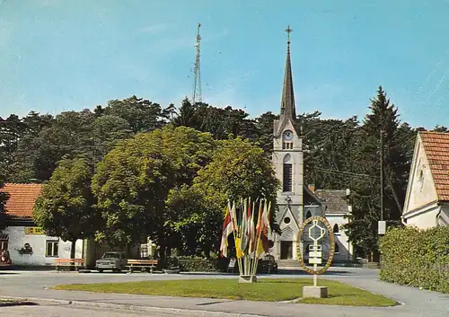 1758 - Österreich - Niederösterreich , Hirtenberg , Hauptplatz und Steinkamperlsender - nicht gelaufen 1972