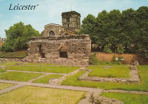 1785 - Großbritanien - Great Britain , Leicester . Roman Forum and Jewry Wall - gelaufen 1991
