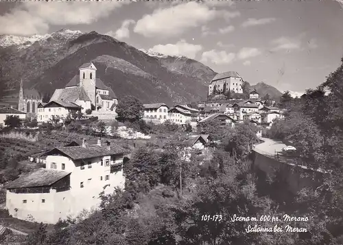 1801 - Italien - Südtirol , Meran , Merano , Scena , Schenna - gelaufen 1965