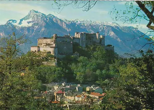 1831 - Österreich - Salzburg , Festung Hohensalzburg mit Untersberg - gelaufen 1982