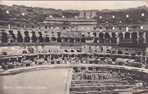 1840 - Italien - Rom , Roma , Interno del Colosseo - nicht gelaufen