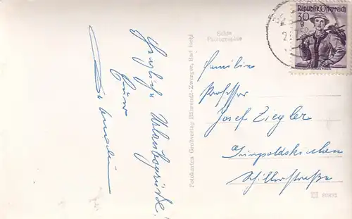 1843 - Österreich - Oberösterreich , Bad Ischl , Kurhaus - gelaufen 1958