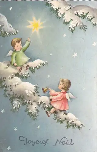 1859 - Schweiz - Yojent Noel , Frohe Weihnachten - gelaufen 1963