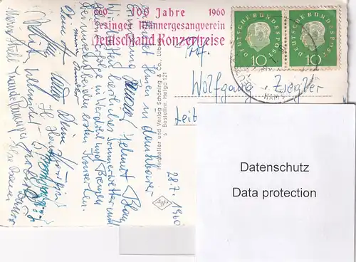 1892 - Deutschland - Insel Helgoland , Lange Anna , Reede , Kurhaus , Mehrbildkarte - gelaufen 1960
