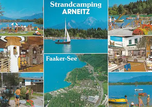 1905 - Österreich - Kärnten , Faak am See , Strandcamping Arneitz , Faaker See - gelaufen 1993