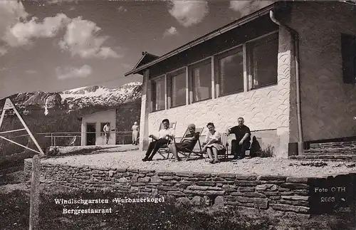 1909 - Österreich - Oberösterreich , Windischgarsten , Bergrestaurant Wurbauerkogel , Wurbauerkogl - gelaufen 1953