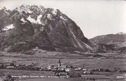 1911 - Österreich - Steiermark , Irdning im Ennstal , Grimming , Panorama - gelaufen 1965
