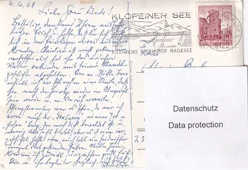 1929 - Österreich - Kärnten , Klopeinersee , Turnersee , Hochobir , Panorama - gelaufen 1968