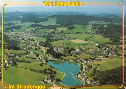 1976 - Österreich - Oberösterreich , Waldhausen im Strudengau , Panorama  - gelaufen 1993