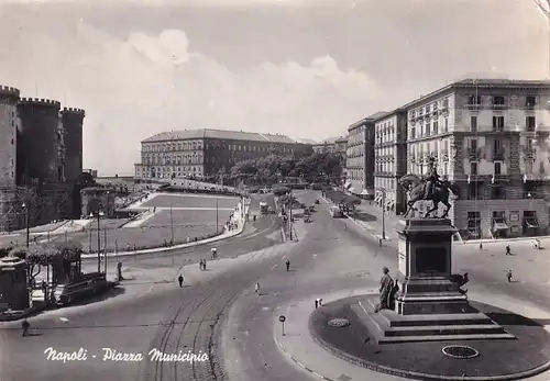 1985 - Italien - Napoli , Neaoel , Piazza Municipio - gelaufen 1955