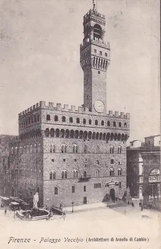 1996 - Italien - Firenze , Palazzo Vecchio , Architetture de Arnolfo di Cambio - gelaufen 1908