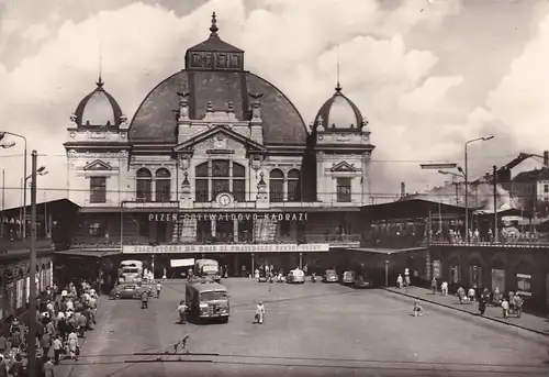 2025 - Tschechoslowakei - Czechoslovakia , Tschechien , Czech , Plzen , Pilsen , Gottwaldovo nadrazi , Gottwald Bahnhof , LKW - nicht gelaufen