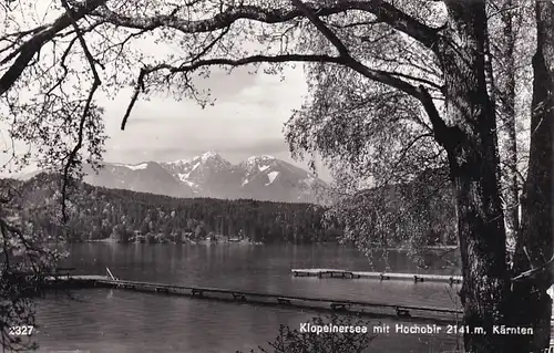 2036 - Österreich - Kärnten , Klopeinersee mit Hochobir - gelaufen 1967