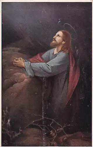 2041 -  - Heiligenbild , Jesus - nicht gelaufen