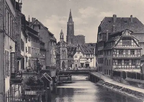 2058 - Frankreich - Strasbourg , Straßburg , Klein Frankreich , Innenstadt - nicht gelaufen
