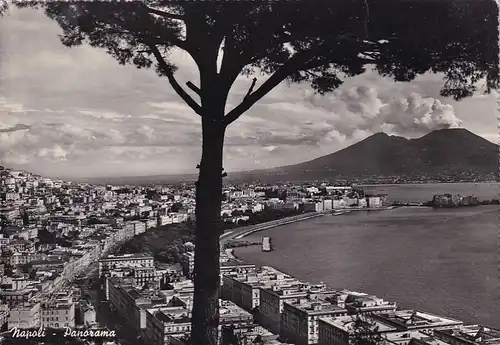 2119 - Italien - Napoli , Neapel , Panorama - nicht gelaufen