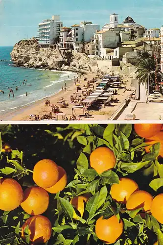 2137 - Spanien - Spain , Benidorm , Alicante , Mehrbildkarte - gelaufen