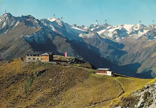 2145 - Österreich - Tirol , Starkenburger Hütte geg. Oberbergtal - gelaufen 1966