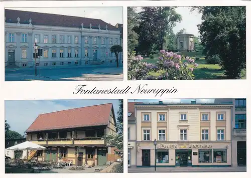 2147 - Deutschland - Neuruppin Mark Brandenburg , Fontanestadt , Mehrbildkarte - gelaufen 2001