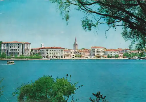 2159 - Jugoslawien - Kroatien , Porec , Panorama - gelaufen 1968