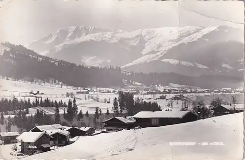 2168 - Österreich - Tirol , Westendorf , Winterlandschaft , Panorama - gelaufen