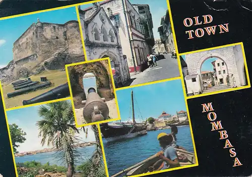 2170 - Kenia - Mombasa , Mehrbildkarte - gelaufen 1986