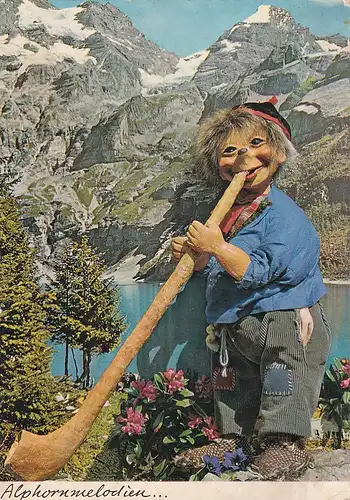 2180 - Schweiz - Alphornmelodien - gelaufen