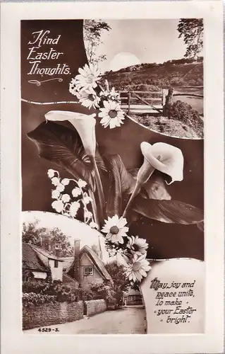 2185 - GroßBritanien - Kind Easter Thoughts , Frohe Ostern - nicht gelaufen