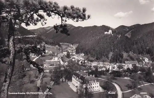 2196 - Österreich - Niederösterreich , Gutenstein , Sommerfrische - gelaufen 1957