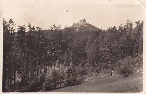 2199 - Tschechoslowakei - Czech , Tschechien , Liberec Jested s chatou Klubu csl turistu - gelaufen 1946