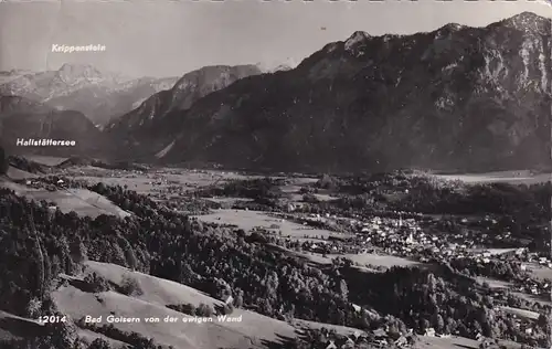 2212 - Österreich - Oberösterreich , Bad Goisern von der ewigen Wand , Hallstättersee , Krippenstein - gelaufen 1961