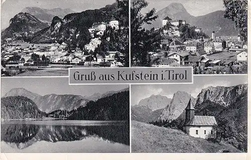 2221 - Österreich - Tirol , Kufstein , Mehrbildkarte - gelaufen 1960