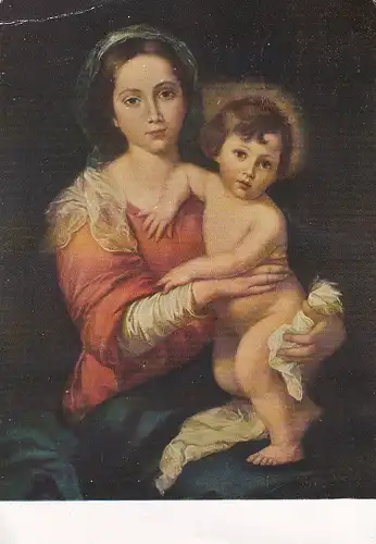 2230 -  - Bartolome Esteban Murillo , La Madone au bambin , Madona mit Kind - nicht gelaufen