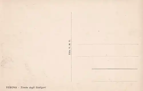 2236 - Italien - Verona , Tombe degli Scaligeri - nicht gelaufen