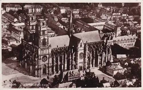 2245 - Frankreich - Orleans , La Cathedrale vue d'avion - nicht gelaufen
