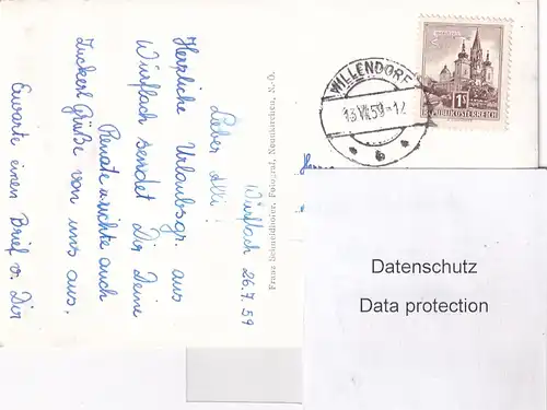 2248 - Österreich - Niederösterreich , Johannesbachklamm - gelaufen 1959