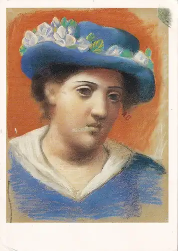 2265 - USA - New York , The Museum of Modern Art , Pablo Picasso , Woman in a Flowered Hat , 1921 - gelaufen 1988