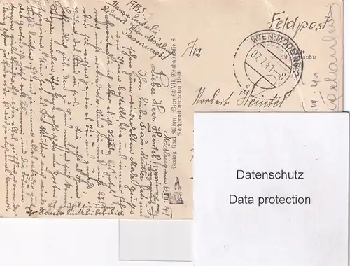 2267 - Österreich - Feldpost , Wien - Oberhessen , Mödling schwarzer Turm - gelaufen 1941