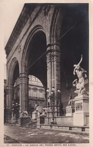 2281 - Italien - Firenze , Florenz , La Loggia die priori detta die Lanzi - gelaufen 1933