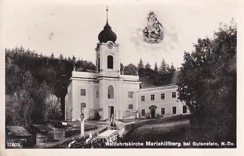 2295 - Österreich - Niederösterreich , Wallfahrtskirche Mariahilfberg bei Gutenstein - gelaufen