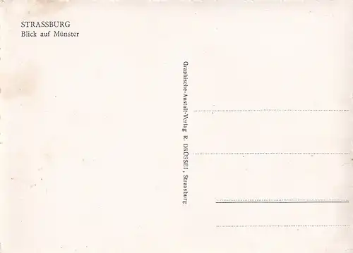 2315 - Frankreich - Strassburg , Strasbourg , Blick auf Münster - nicht gelaufen