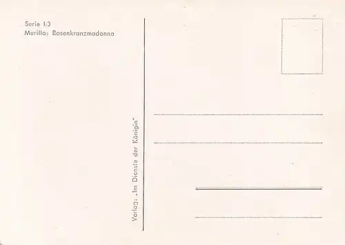 2317 -  - Murillo , Rosenkranzmadonna - nicht gelaufen