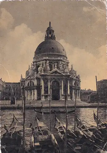 2318 - Italien - Venedig , Venezia , Chiesa Madonna della Salute , Kirche - gelaufen 1953