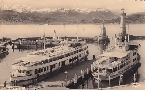 2324 - Deutschland - Bayern , Lindau , Bodensee , Schiff , Hafen - nicht gelaufen 1942