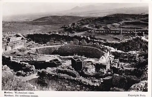 2335 - Griechenland - Mycenes , Mykene , Six tombeaux royaux , Ruine - nicht gelaufen