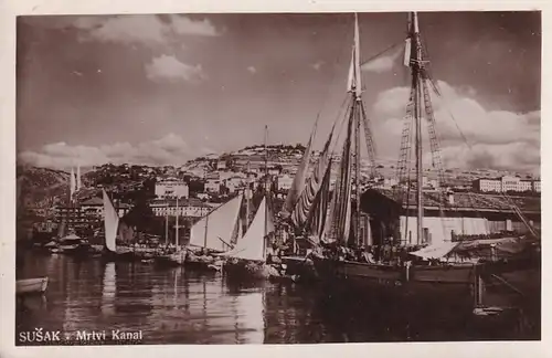 2343 - Jugoslawien - Kroatien , Susak , Mrtvi Kanal , Boot - gelaufen 1935